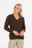 V Neck Plain Possum Merino Sweater