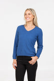 Possum Merino V Neck Plain Sweater - Native World