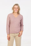 Possum Merino V Neck Plain Sweater - Native World