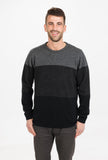 Possum Merino Mens Colourblock Sweater - Native World