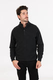 Button Collar Possum Merino Sweater