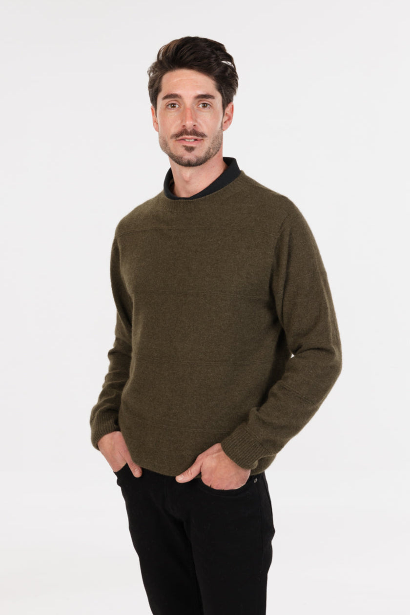 Ripple Stitch Possum Merino Sweater Secondary image