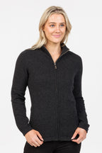 Plain Possum Merino Zip Jacket