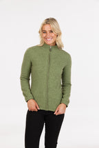 Plain Possum Merino Zip Jacket