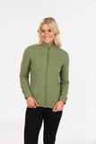 Plain Possum Merino Zip Jacket