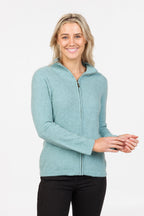 Plain Possum Merino Zip Jacket