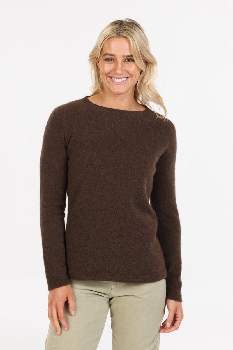 Plain Possum Merino Crew Neck Sweater Main image