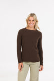 Plain Possum Merino Crew Neck Sweater