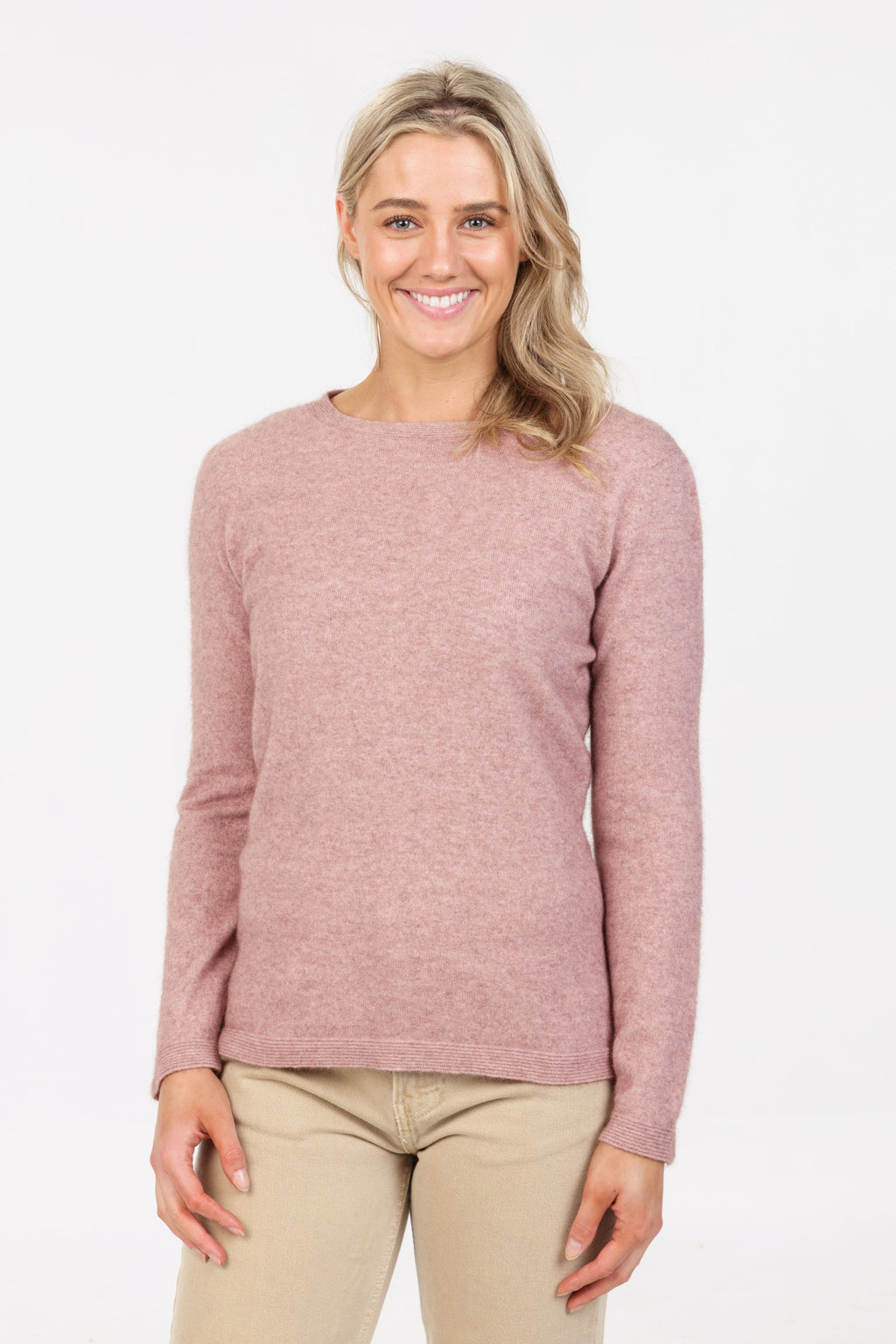 Plain Possum Merino Crew Neck Sweater