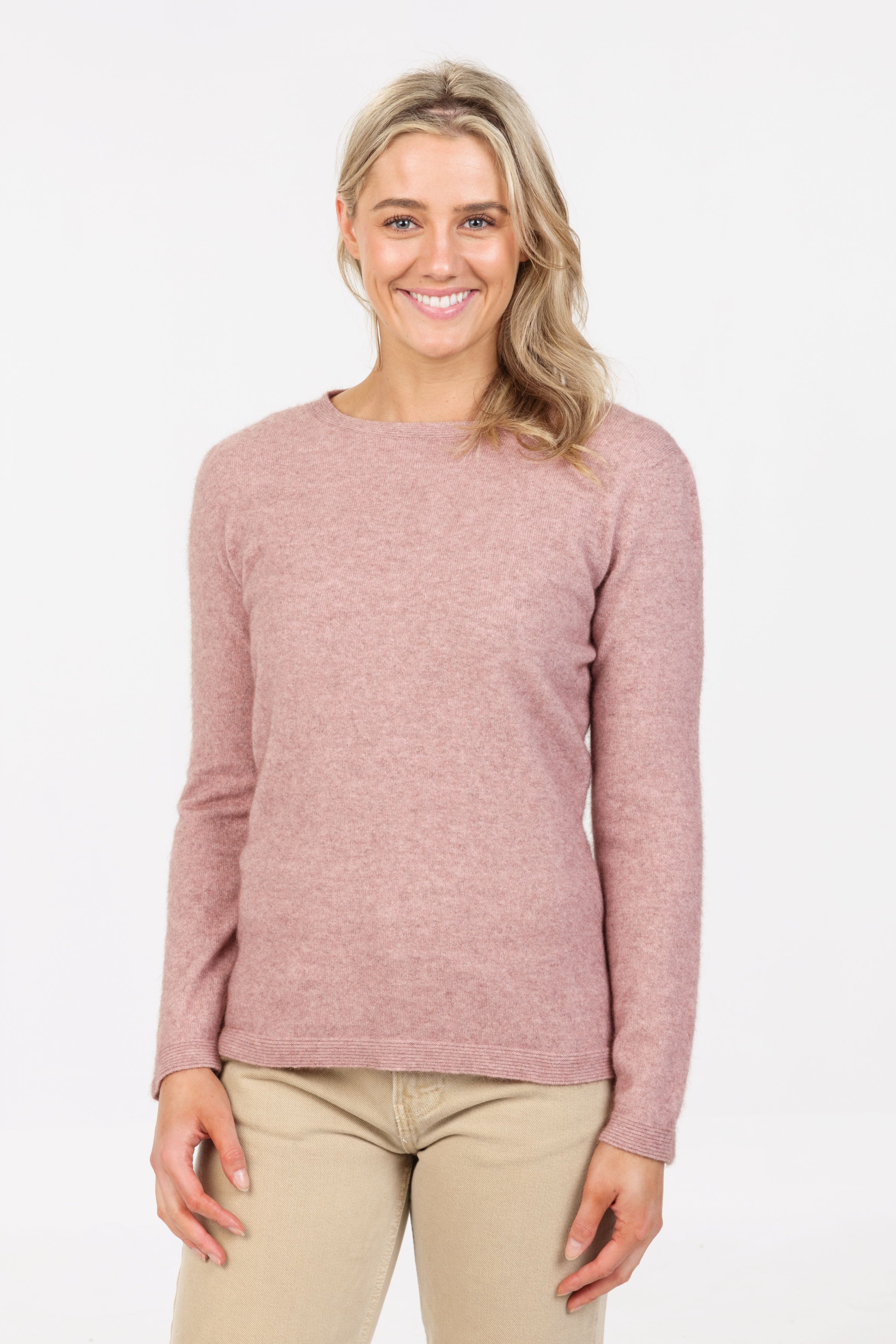 Plain Possum Merino Crew Neck Sweater