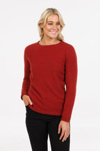 Plain Possum Merino Crew Neck Sweater