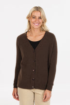 Relaxed Fit Possum Merino Cardigan
