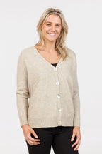 Relaxed Fit Possum Merino Cardigan