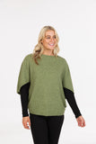 Split Sleeve Possum Merino Poncho