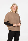 Possum Merino Split Sleeve Poncho - Native World