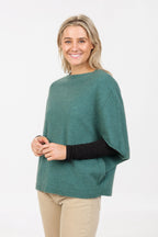 Split Sleeve Possum Merino Poncho