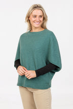 Split Sleeve Possum Merino Poncho