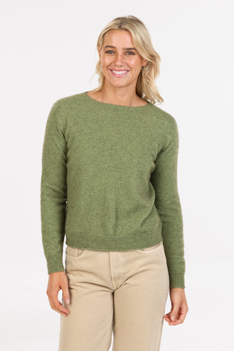 Classic Possum Merino Crop Sweater Main image