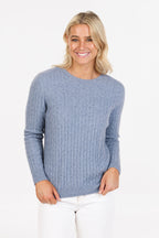 Classic Possum Merino Cable Sweater