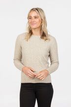 Classic Possum Merino Cable Sweater