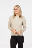 Possum Merino Classic Cable Sweater - Native World