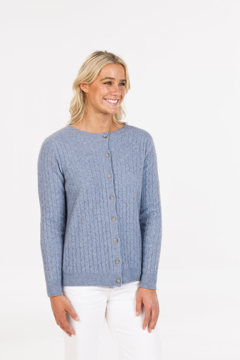 Classic Possum Merino Cable Cardigan Secondary image