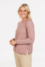 Alternate Stripe Possum Merino Sweater
