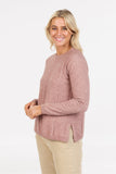 Alternate Stripe Possum Merino Sweater