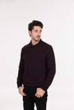 Textured Possum Merino Crew Neck Jumper