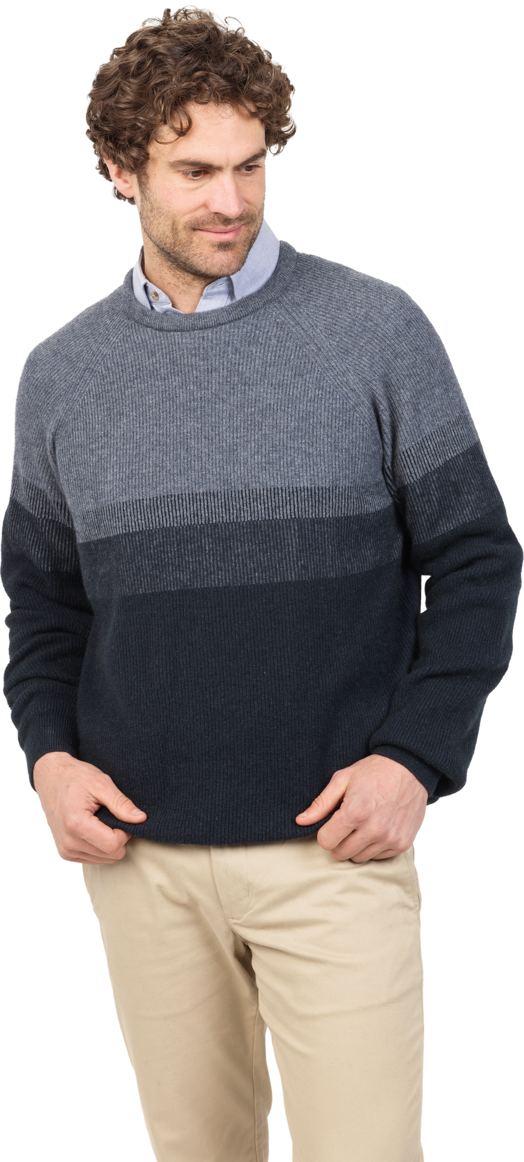 Gradient Possum Merino Crew