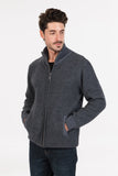 Textured Full Zip Possum Merino Jacket