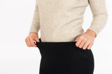 Ribbed Possum Merino Skirt