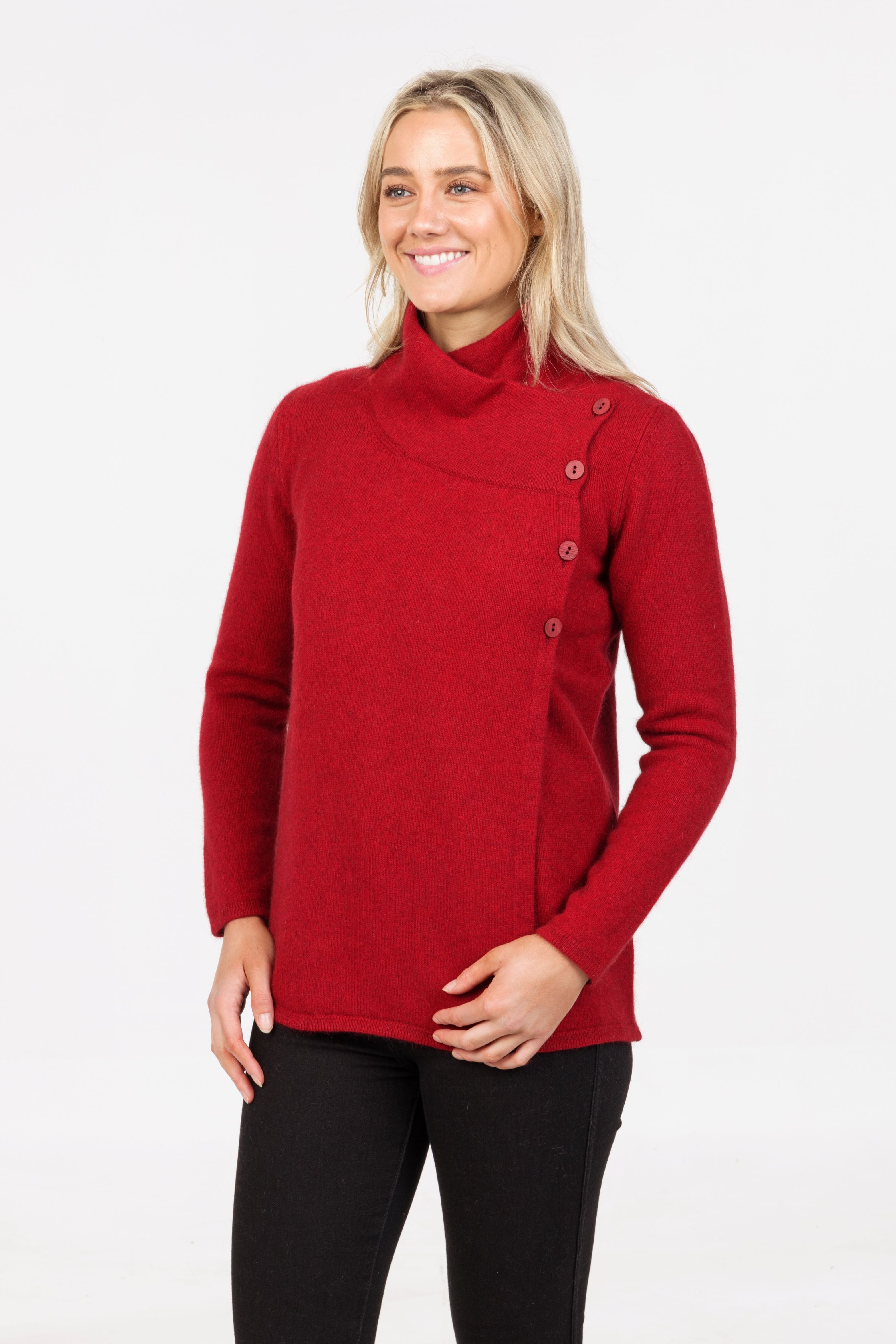 Asymmetric Possum Merino Jacket Main image