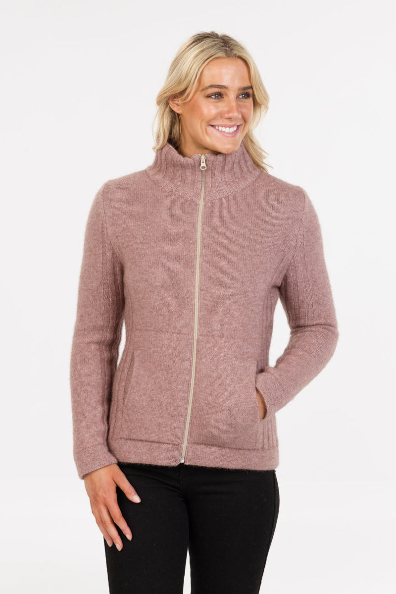Essential Full Zip Possum Merino Jacket Secondary image