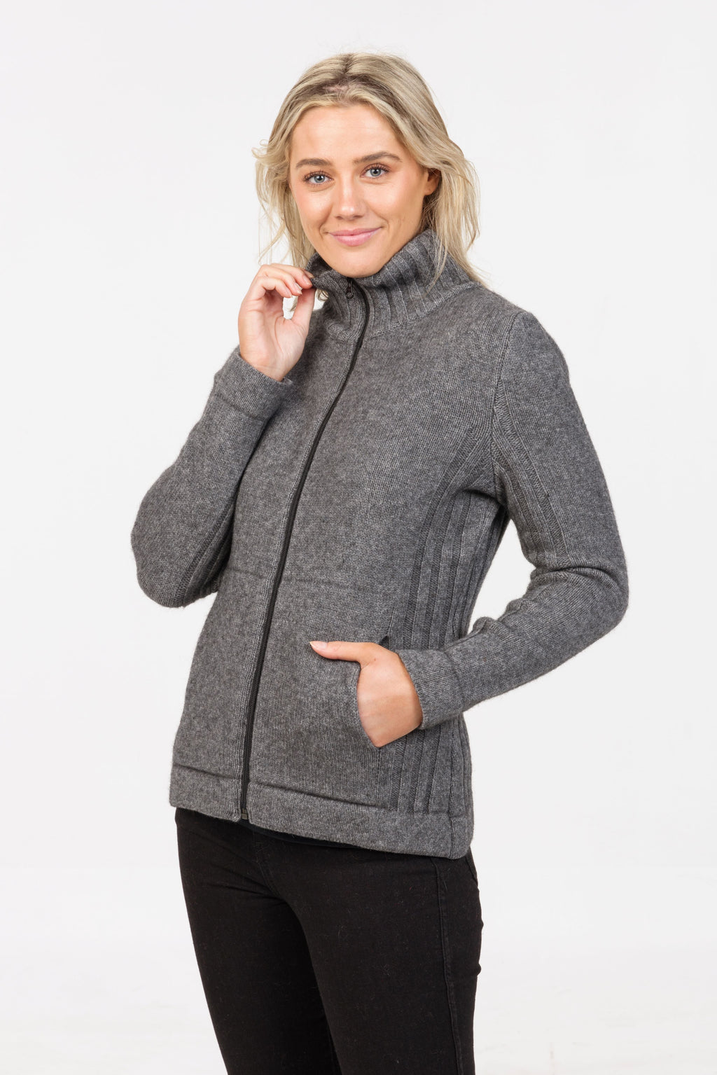 Essential Full Zip Possum Merino Jacket