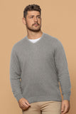 Men's Lightweight Possum Vee Neck Sweater