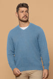 Men's Lightweight Possum Vee Neck Sweater