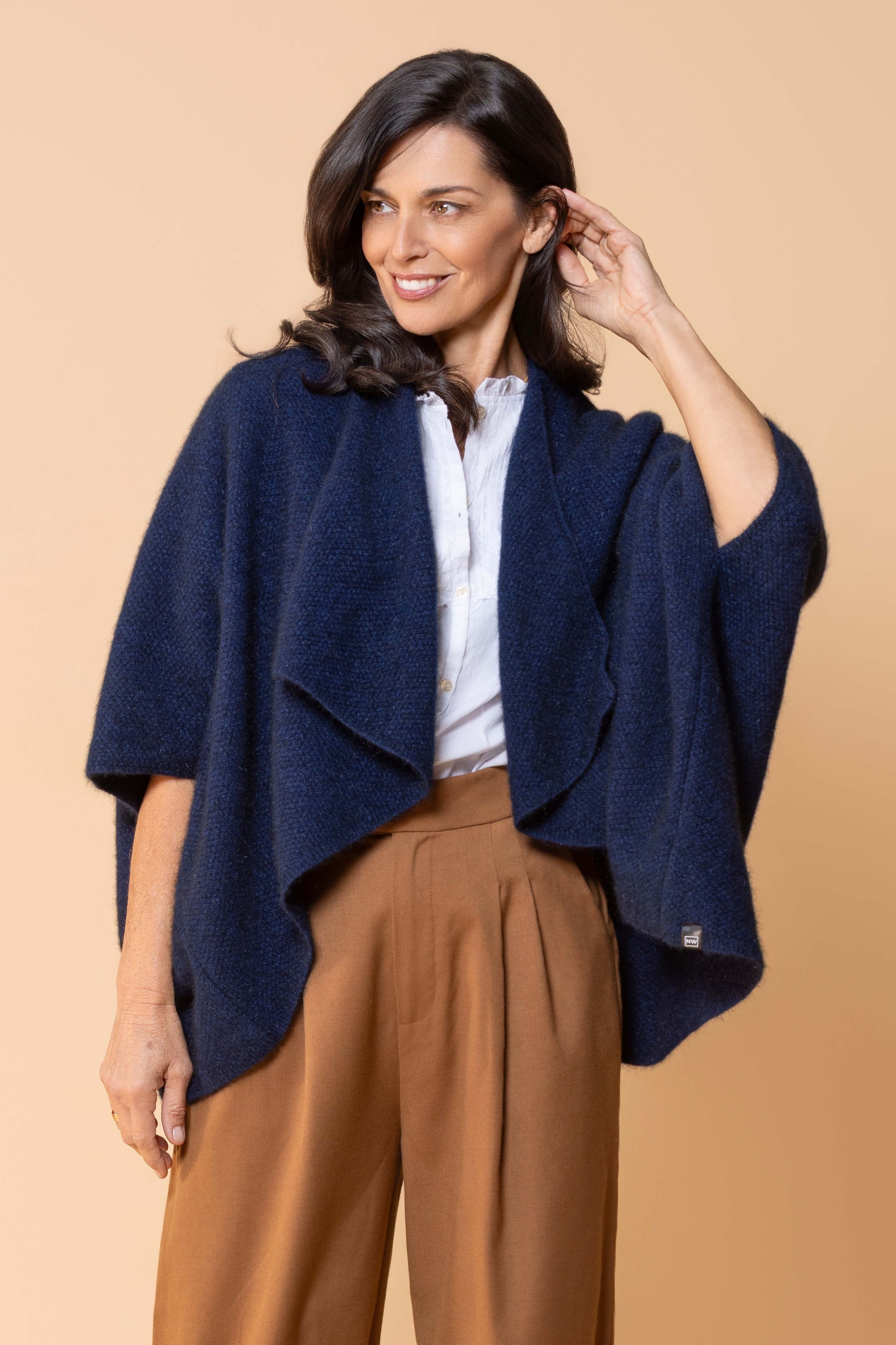 Longline Possum Merino Wrap Main image