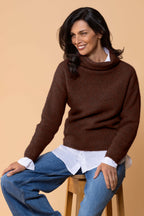 Moss Stitch Possum Merino Cowl