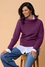 Moss Stitch Possum Merino Cowl