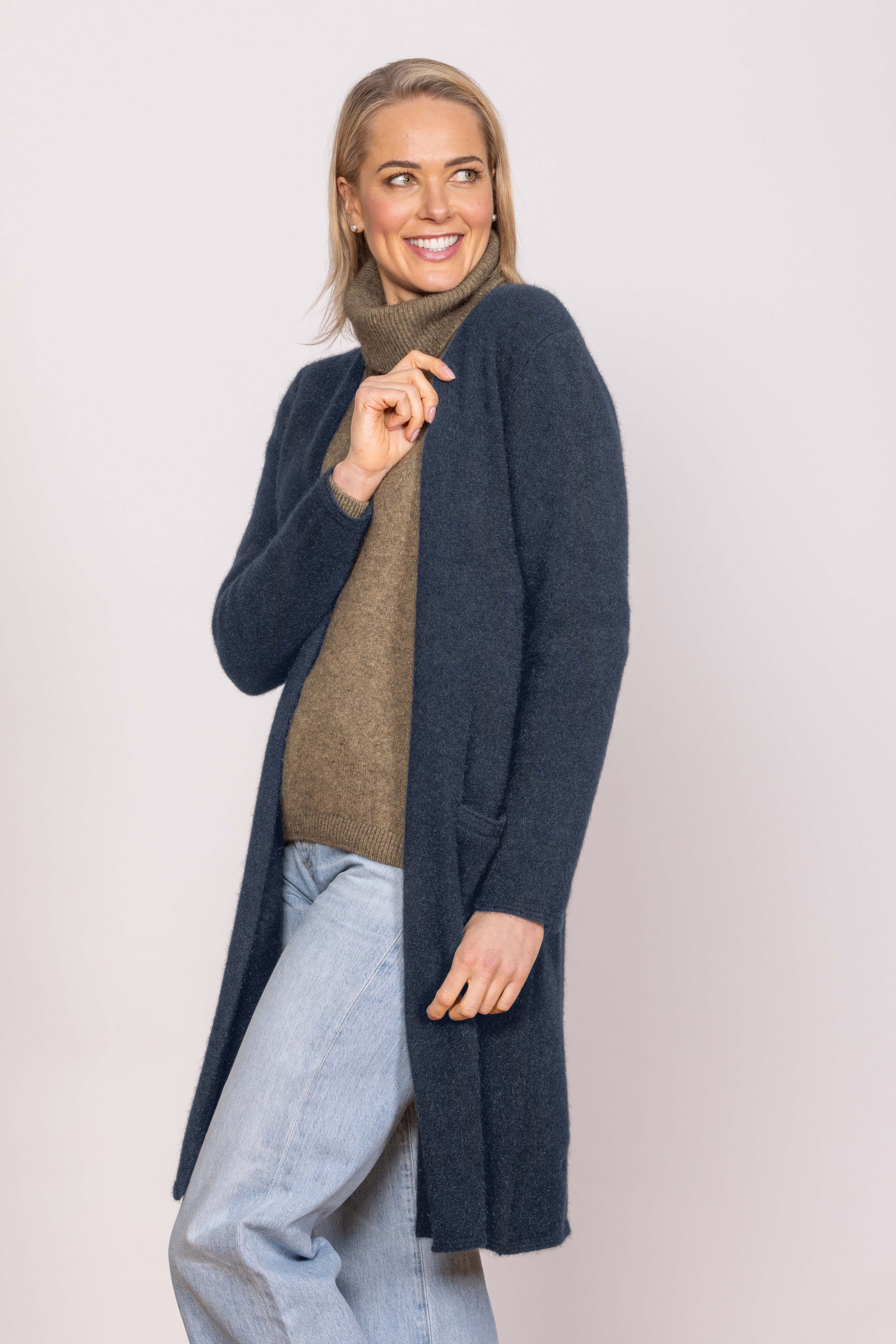 Longline Possum Merino Coat Main image