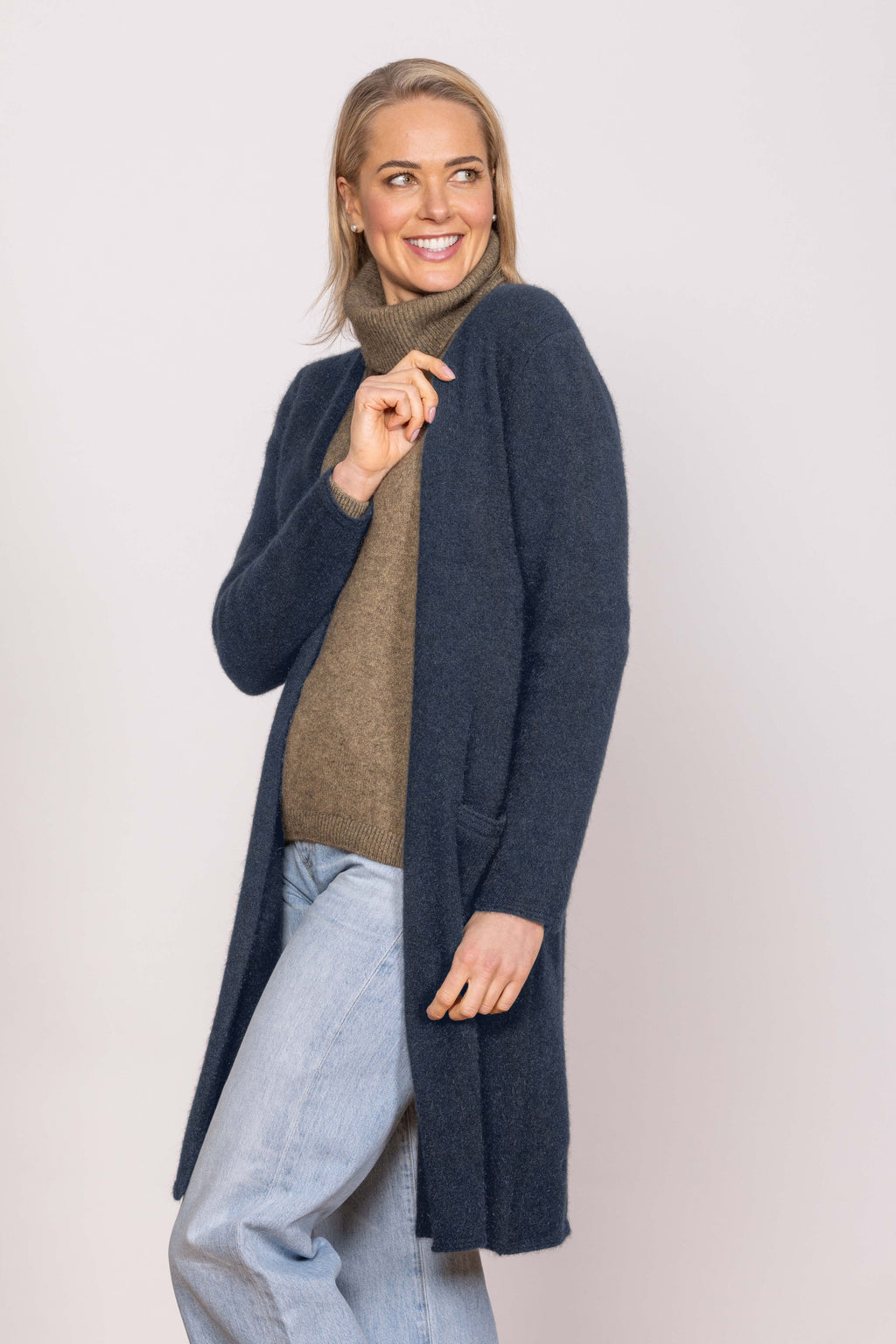 Longline Possum Merino Coat