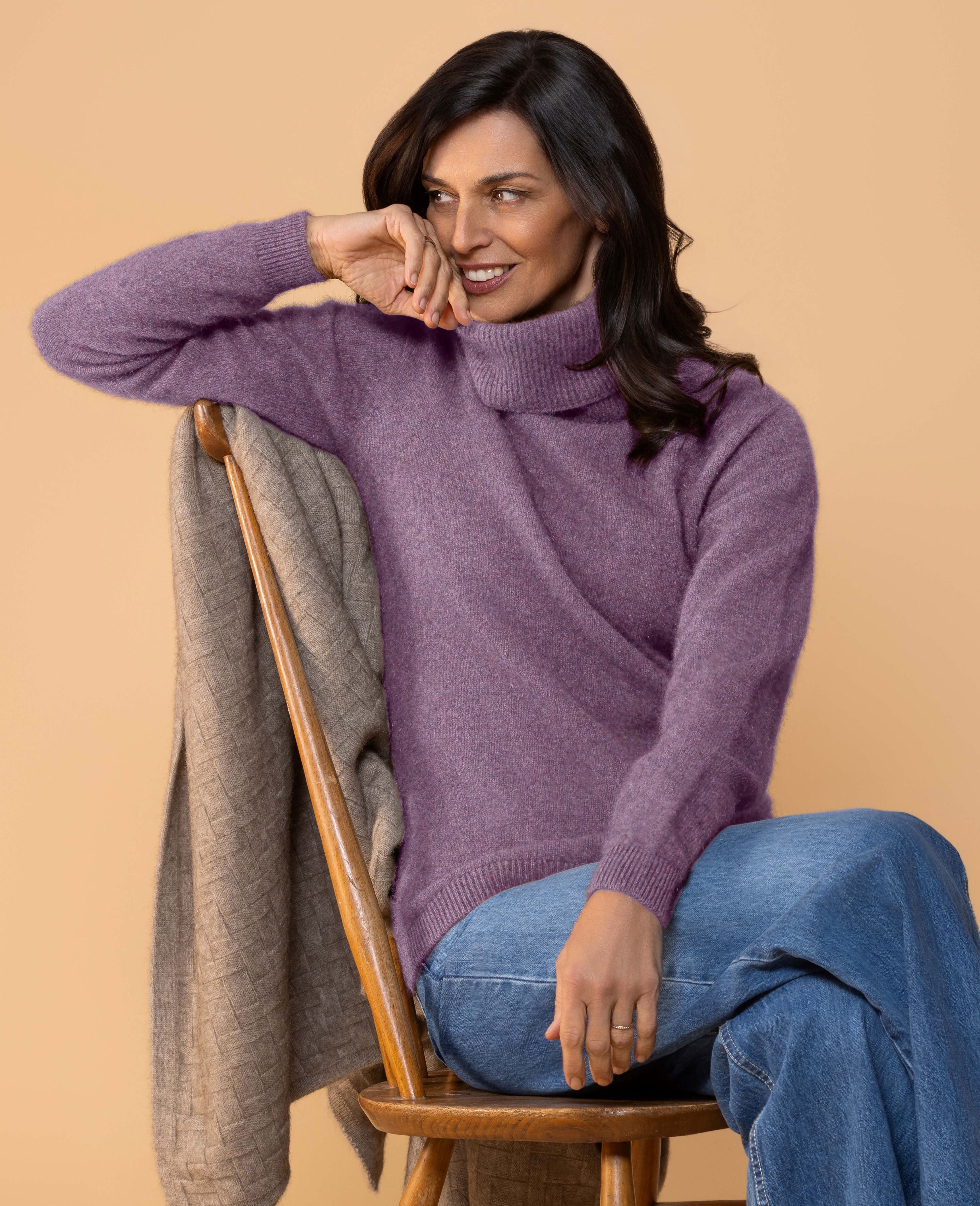 Polo Neck Possum Merino Jersey Secondary image