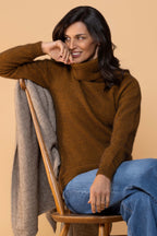 Polo Neck Possum Merino Jersey