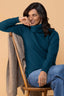 Polo Neck Possum Merino Jersey