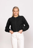 Bellow Sleeve Zip Cardi Possum Merino