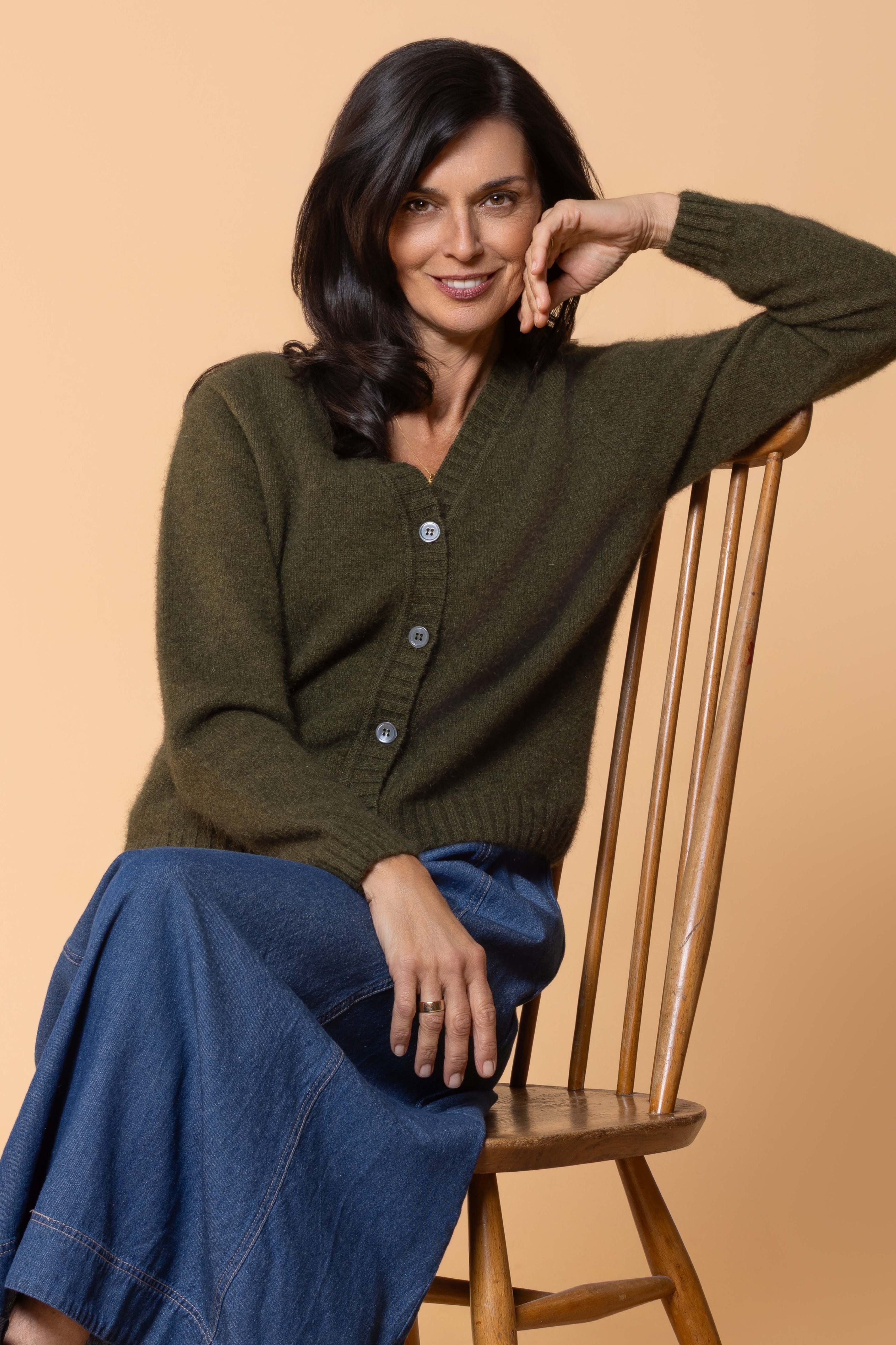 Ember Possum Merino Cardigan Main image