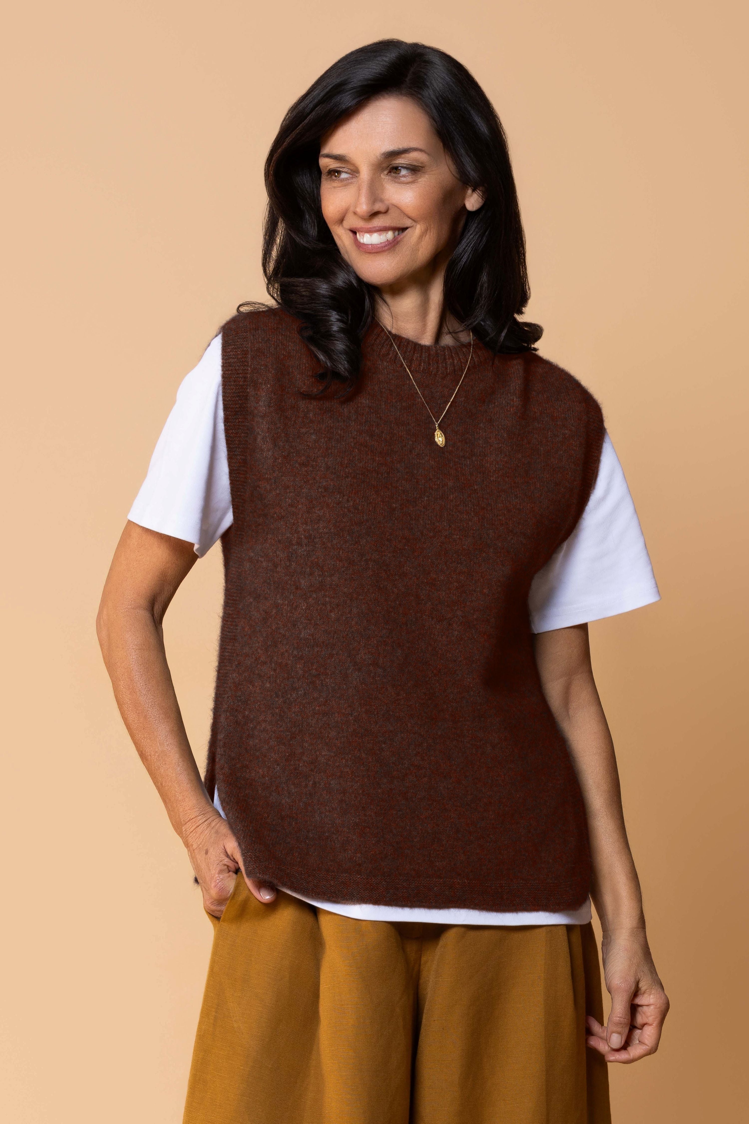 Kowhai Possum Merino Vest Main image