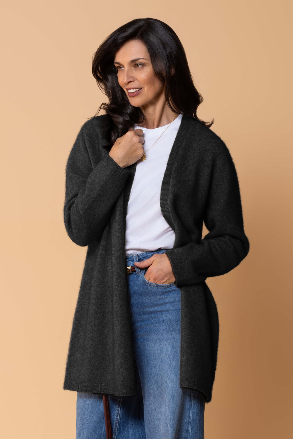 Dani Possum Merino Cardigan
