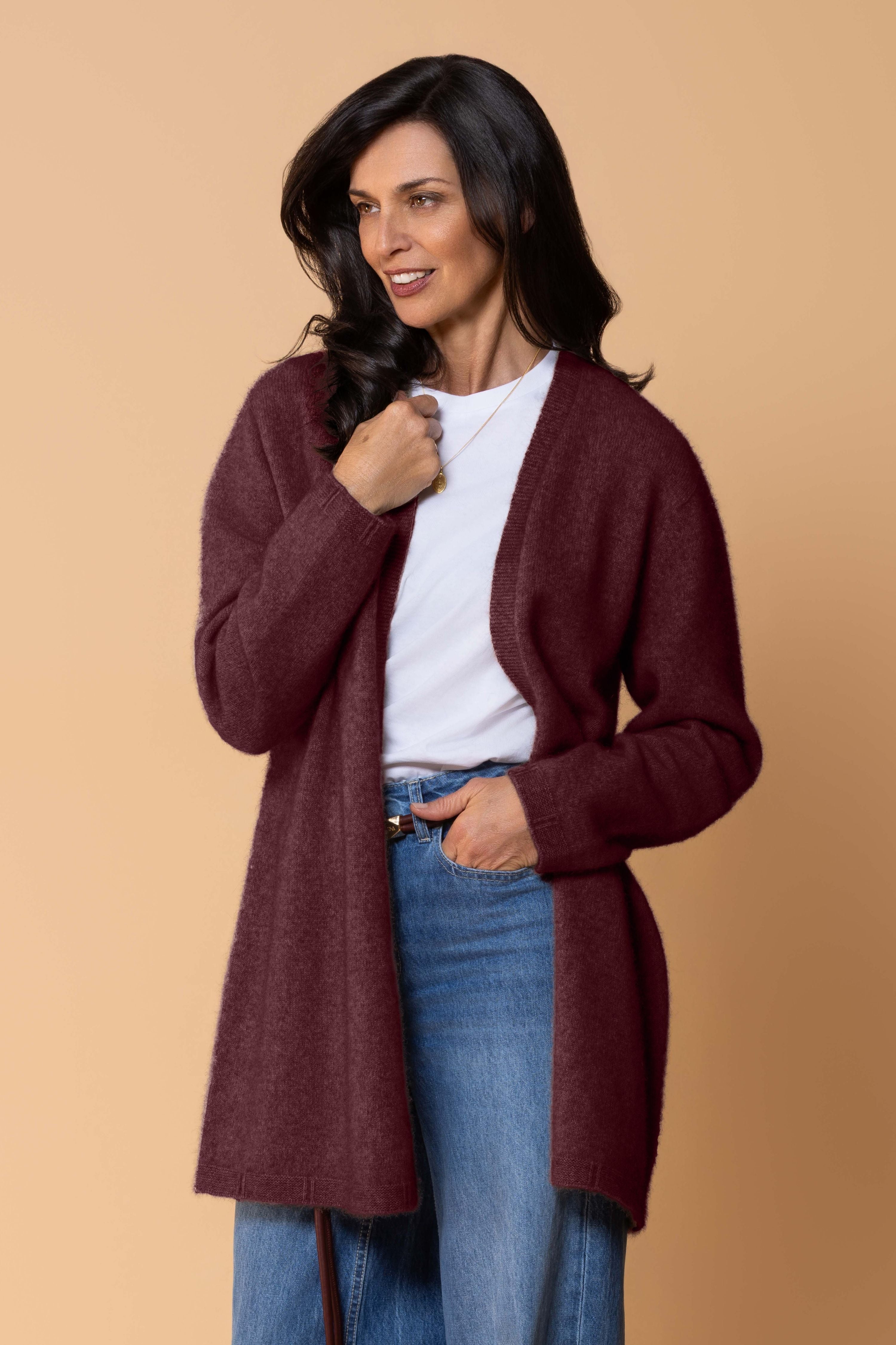 Dani Possum Merino Cardigan Secondary image